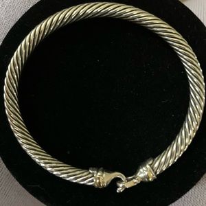 DAVID YURMAN Cable Classic Buckle Bracelet with 18K Gold, 5mm